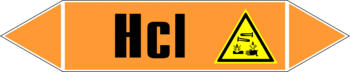 Маркировка трубопровода "hcl" (k11, пленка, 358х74 мм)" - Маркировка трубопроводов - Маркировки трубопроводов "КИСЛОТА" - магазин "Охрана труда и Техника безопасности"