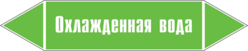 Маркировка трубопровода "охлажденная вода" (пленка, 252х52 мм) - Маркировка трубопроводов - Маркировки трубопроводов "ВОДА" - магазин "Охрана труда и Техника безопасности"